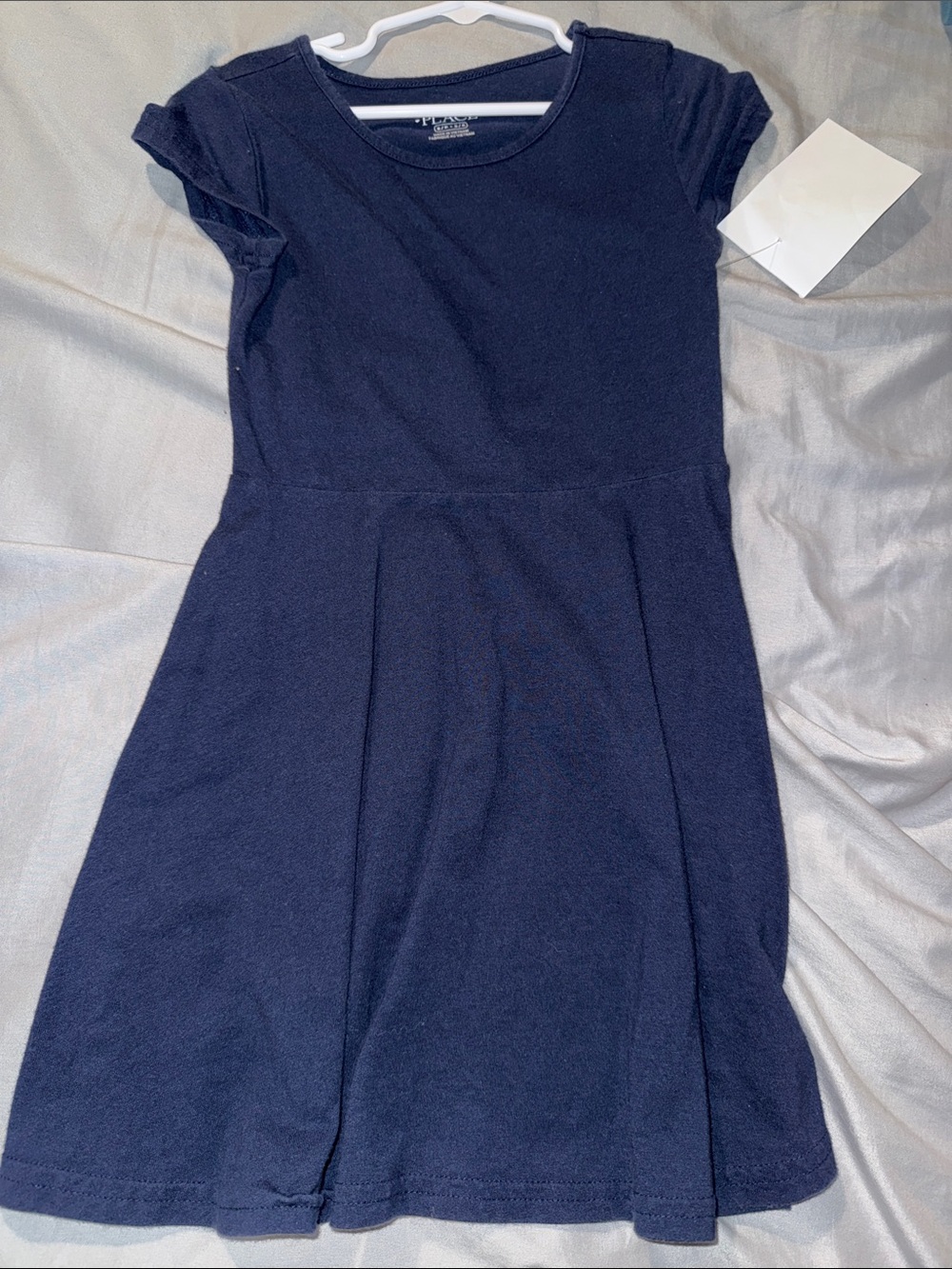 Girls' Navy Short Sleeve Knit Dress - Children’s place